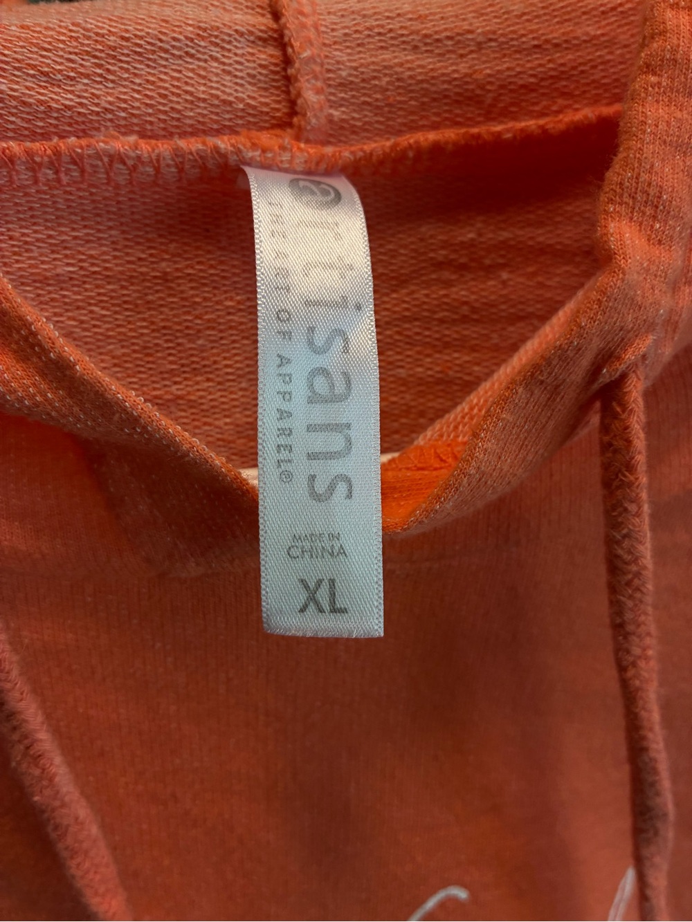 Hooded sweatshirt with label visible - Picture 3 of 3